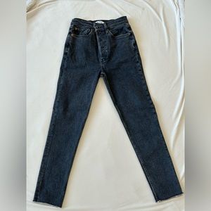 🌟NWOT🌟 RE/DONE 90s STONED NOIR ULTRA HIGH JEAN SIZE 27